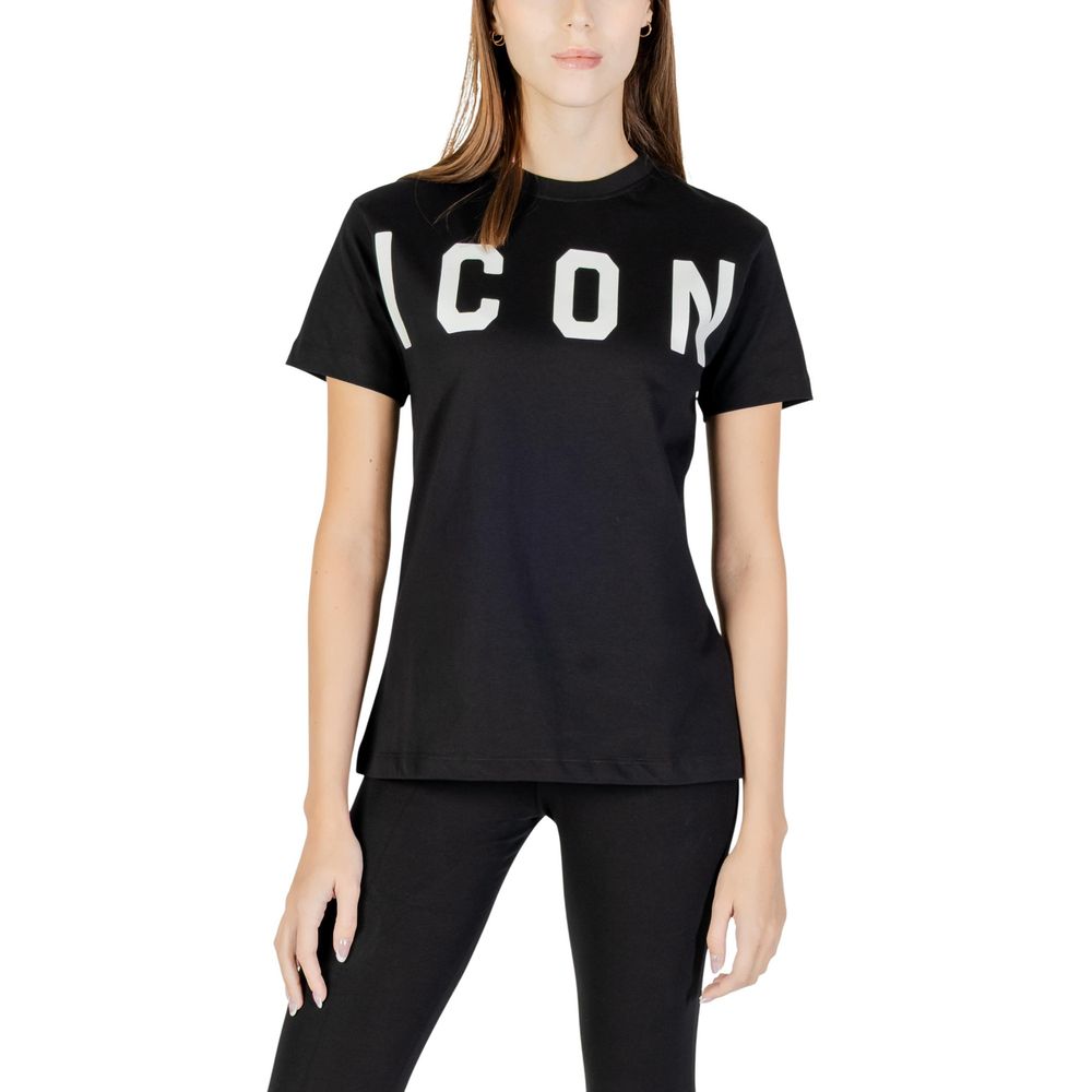 Icon Black Cotton T-Shirt