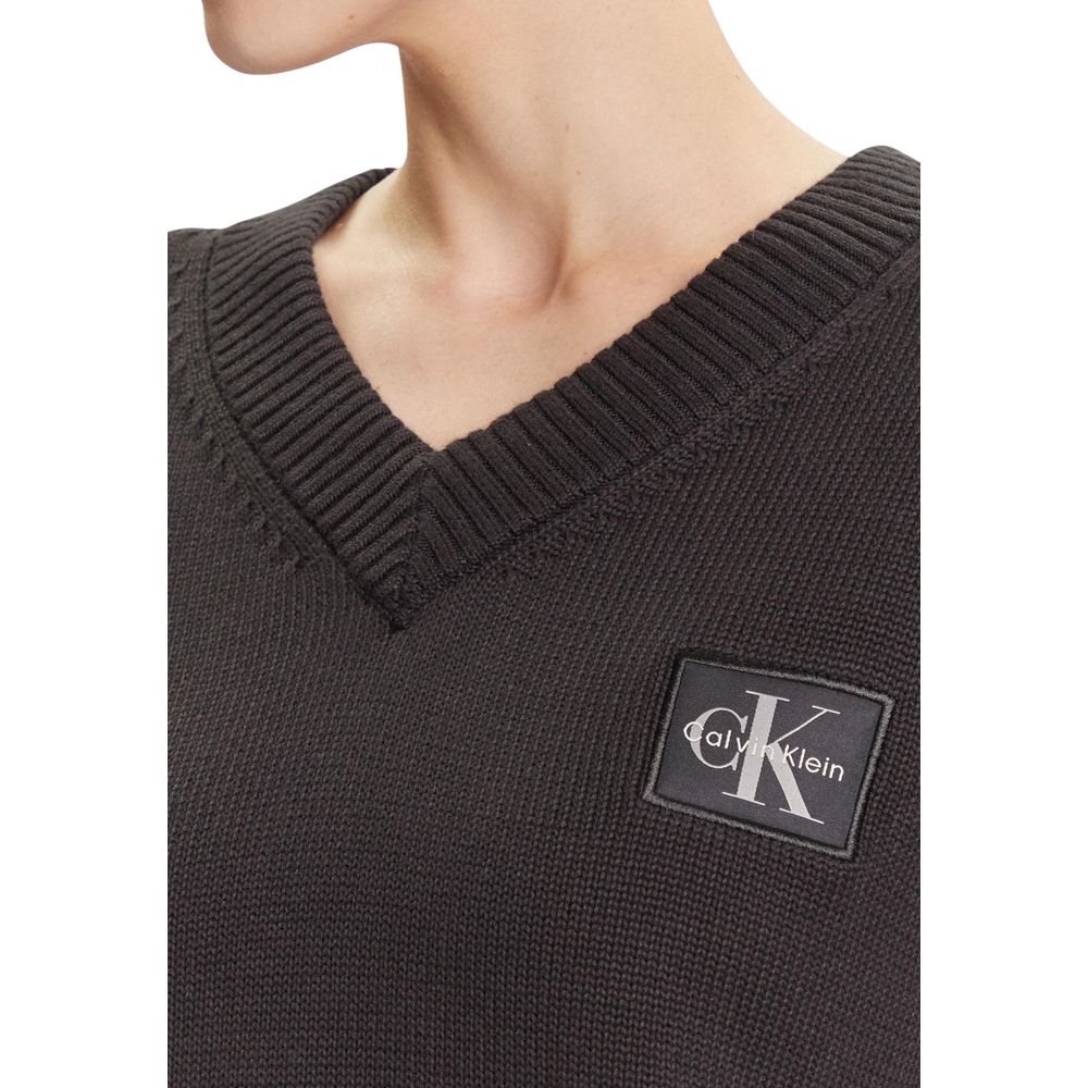 Calvin Klein Jeans Black Cotton Sweatshirt