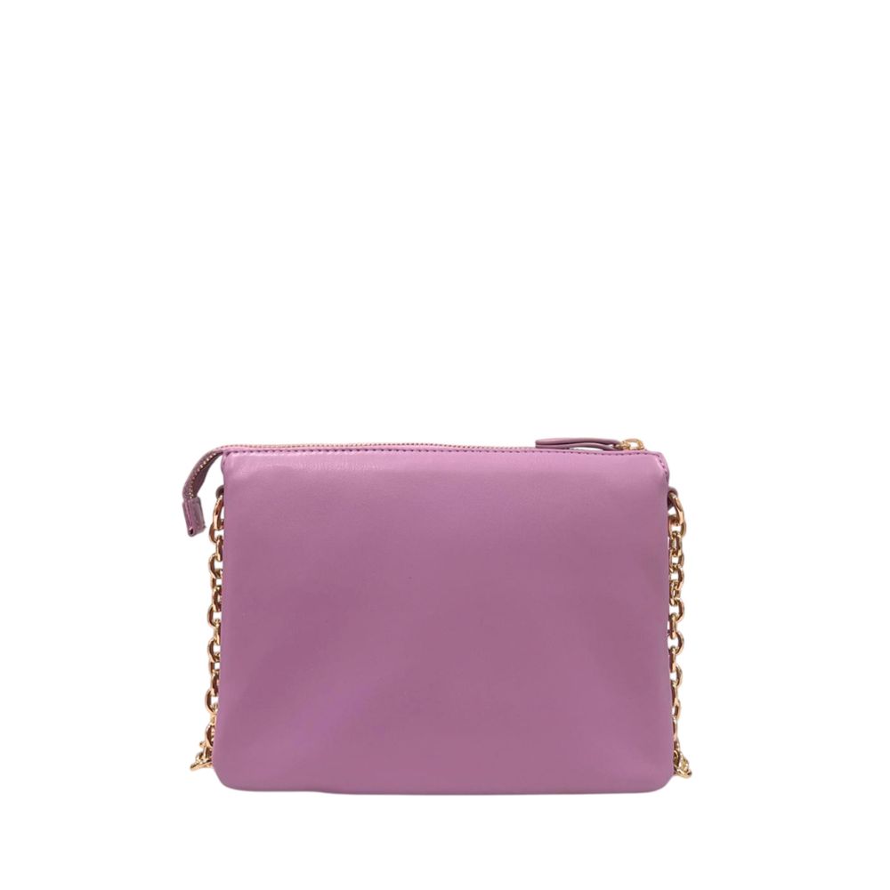 Twinset Purple Faux Leather Women Crossbody Bag
