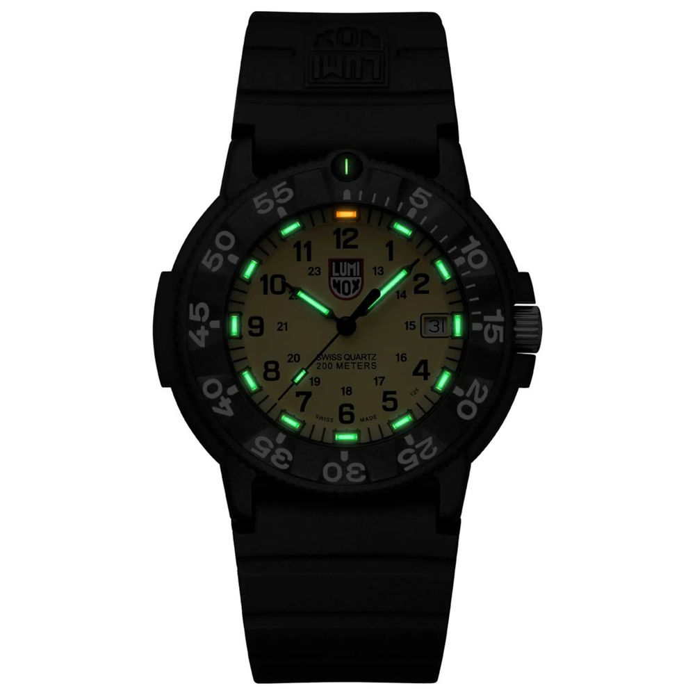 Luminox Black Rubber Sport Watch