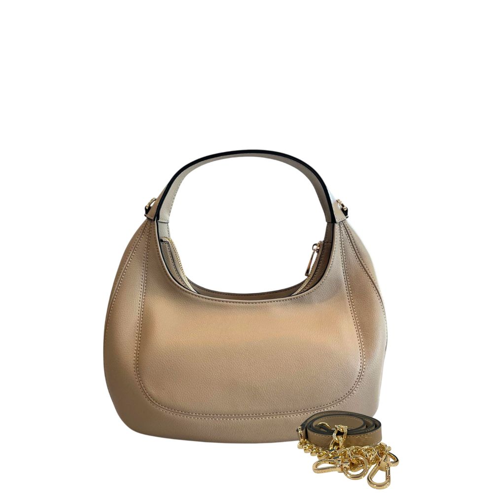 Twinset Beige PU Women Shoulder Bag