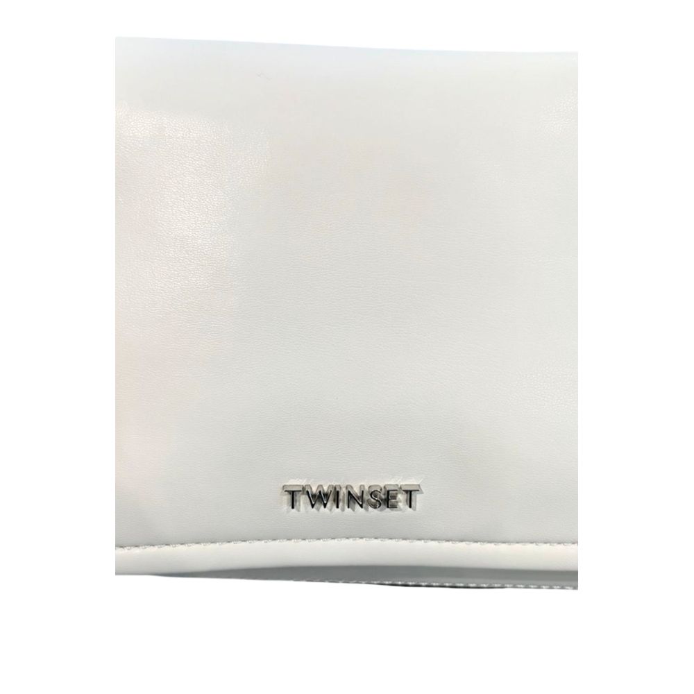 Twinset White Polyethylene Clutch Bag