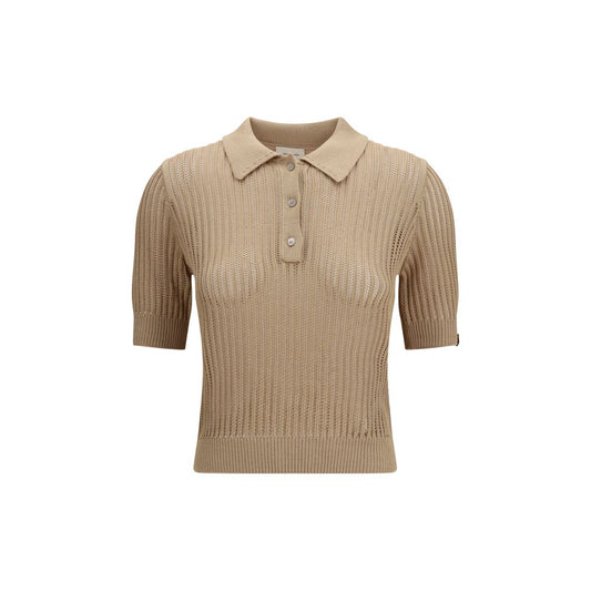 Jacob Cohen Beige Cotton Polo Shirt
