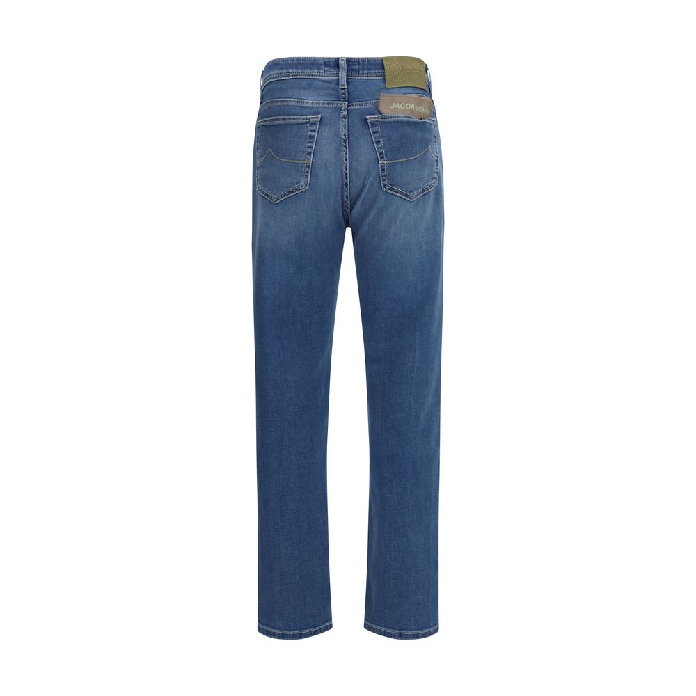 Jacob Cohen Blue Cotton Slim Fit Jeans