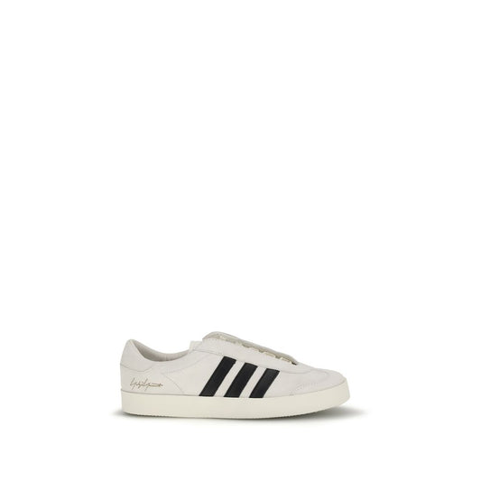 Y-3 Beige Calf Leather Bos Taurus Low Top Sneakers