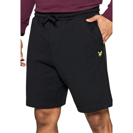 Lyle & Scott Black Cotton Bermuda Shorts