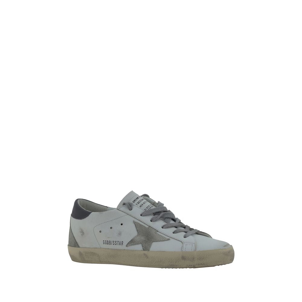 Golden Goose White Calf Leather Bos Taurus Low Top Sneakers
