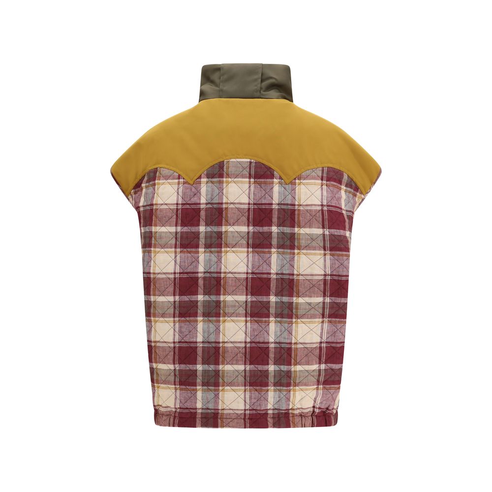 MARBELL Red Polyamide Sleveless Jacket