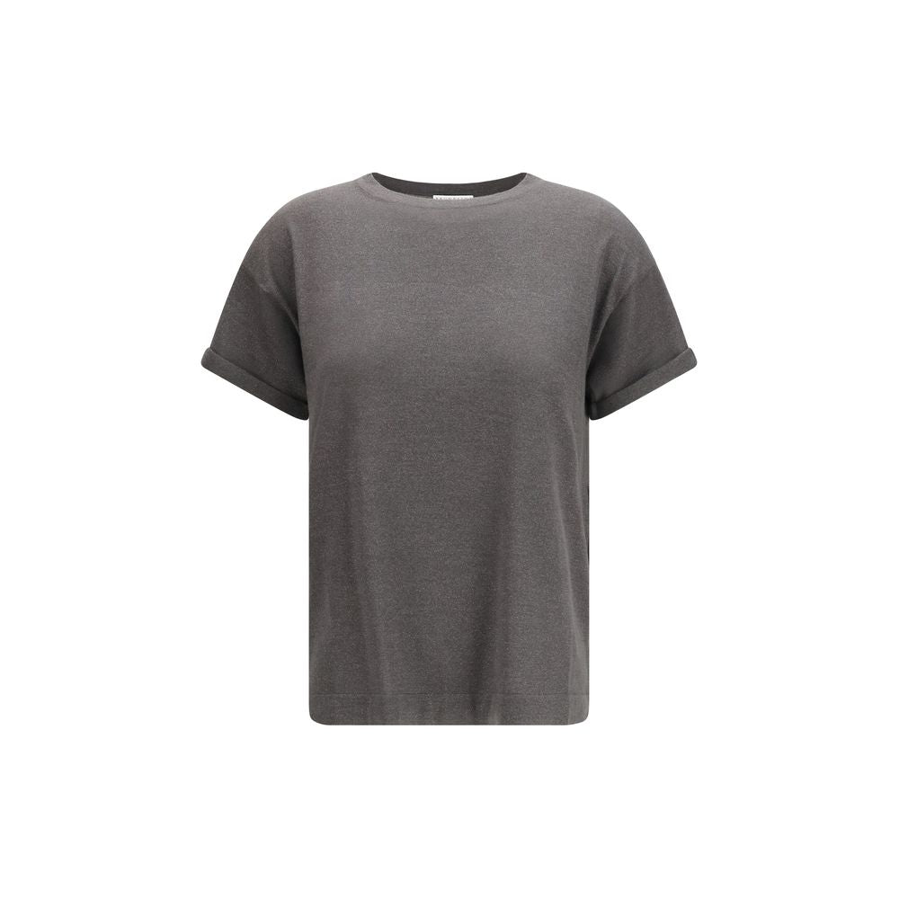 Brunello Cucinelli Gray Nylon T-Shirt