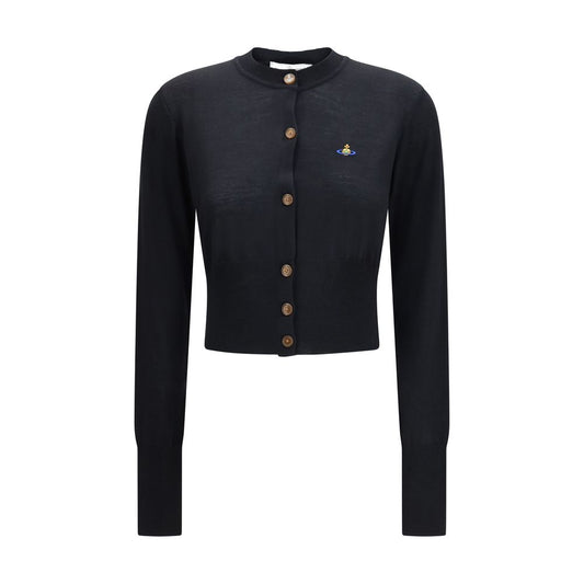 Vivienne Westwood Black Merino Wool Cardigan