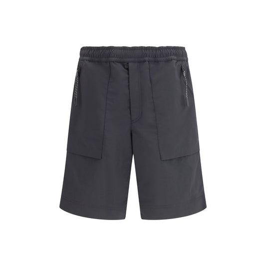 Moncler Grenoble Black Polyester Bermuda Shorts