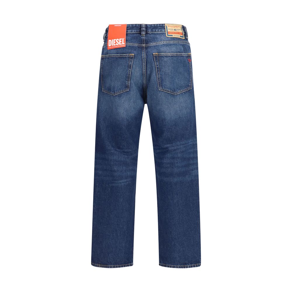 Diesel Blue Cotton Tapered Jeans