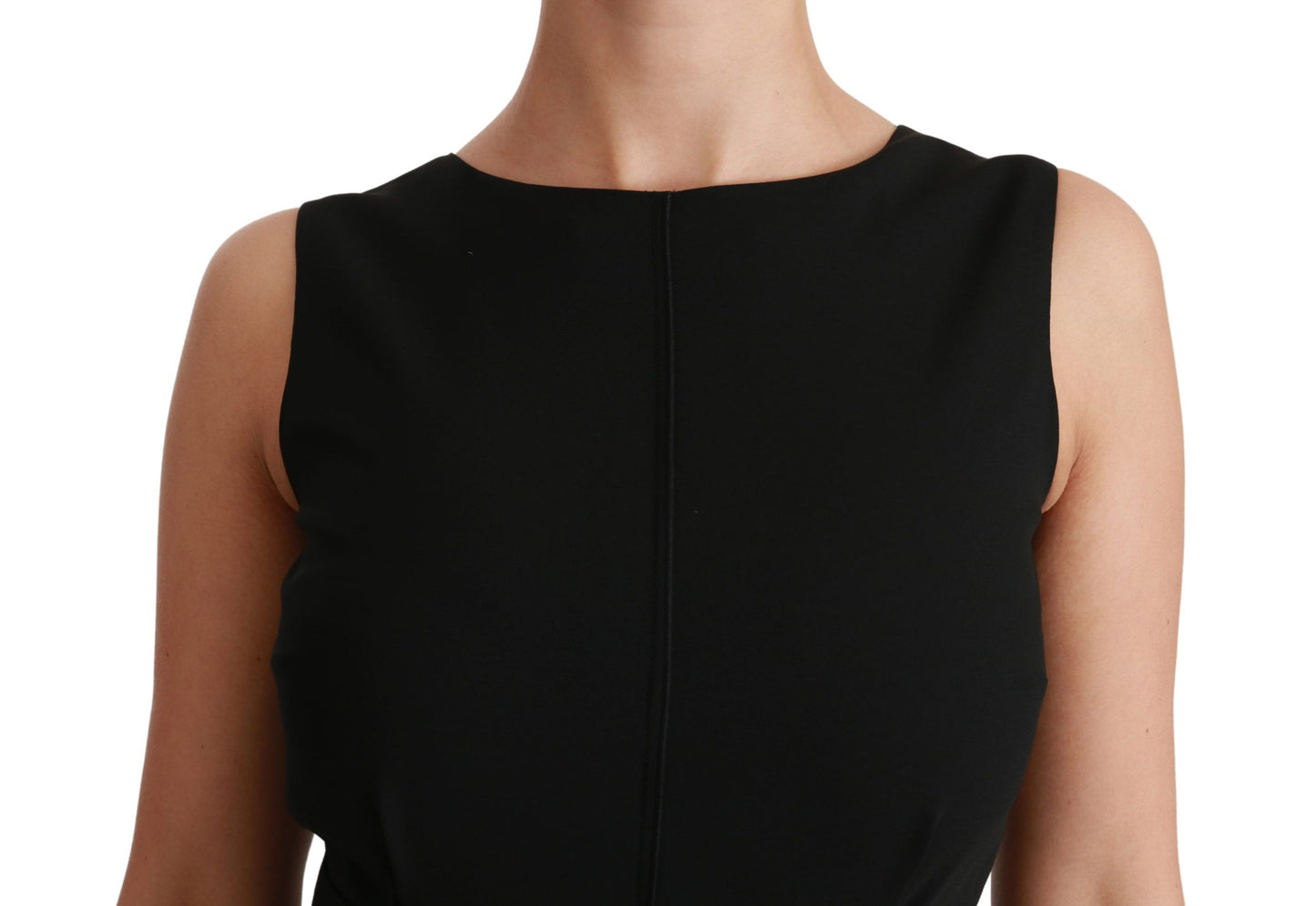 Dolce &amp; Gabbana – Schwarzes, formelles Etuikleid aus Stretch