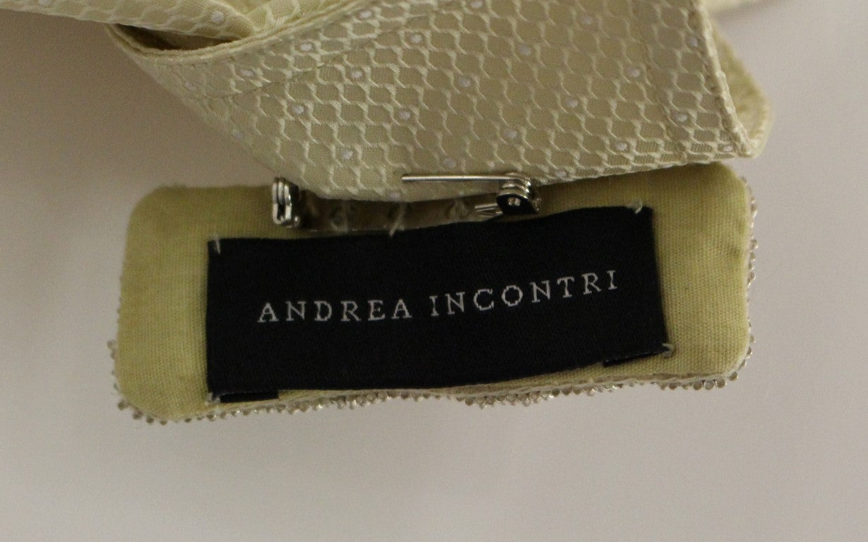 Andrea Incontri Beiges ärmelloses Blusentop