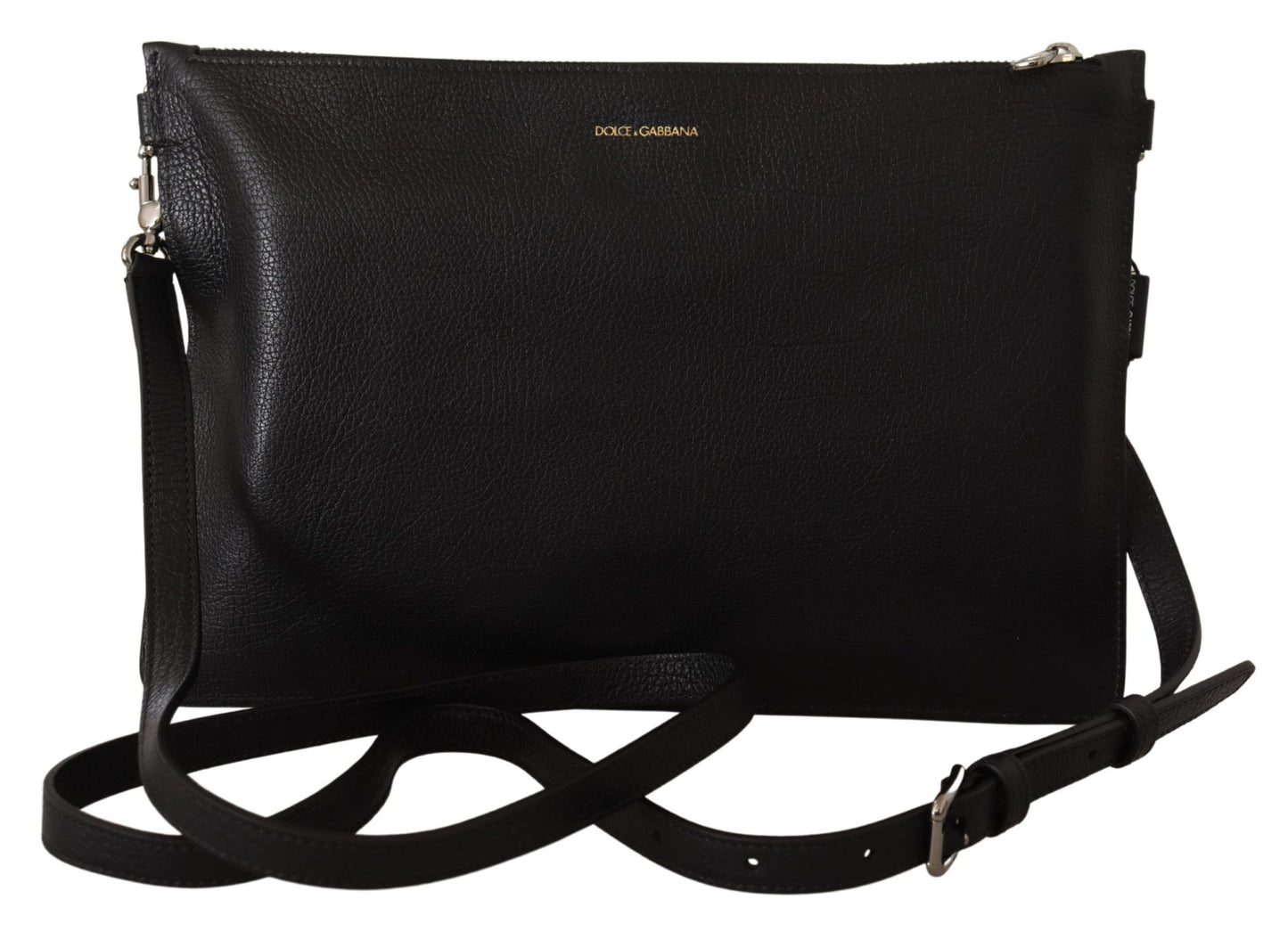 Dolce &amp; Gabbana – Schultertasche Alta Sartoria aus exotischem Leder in Schwarz