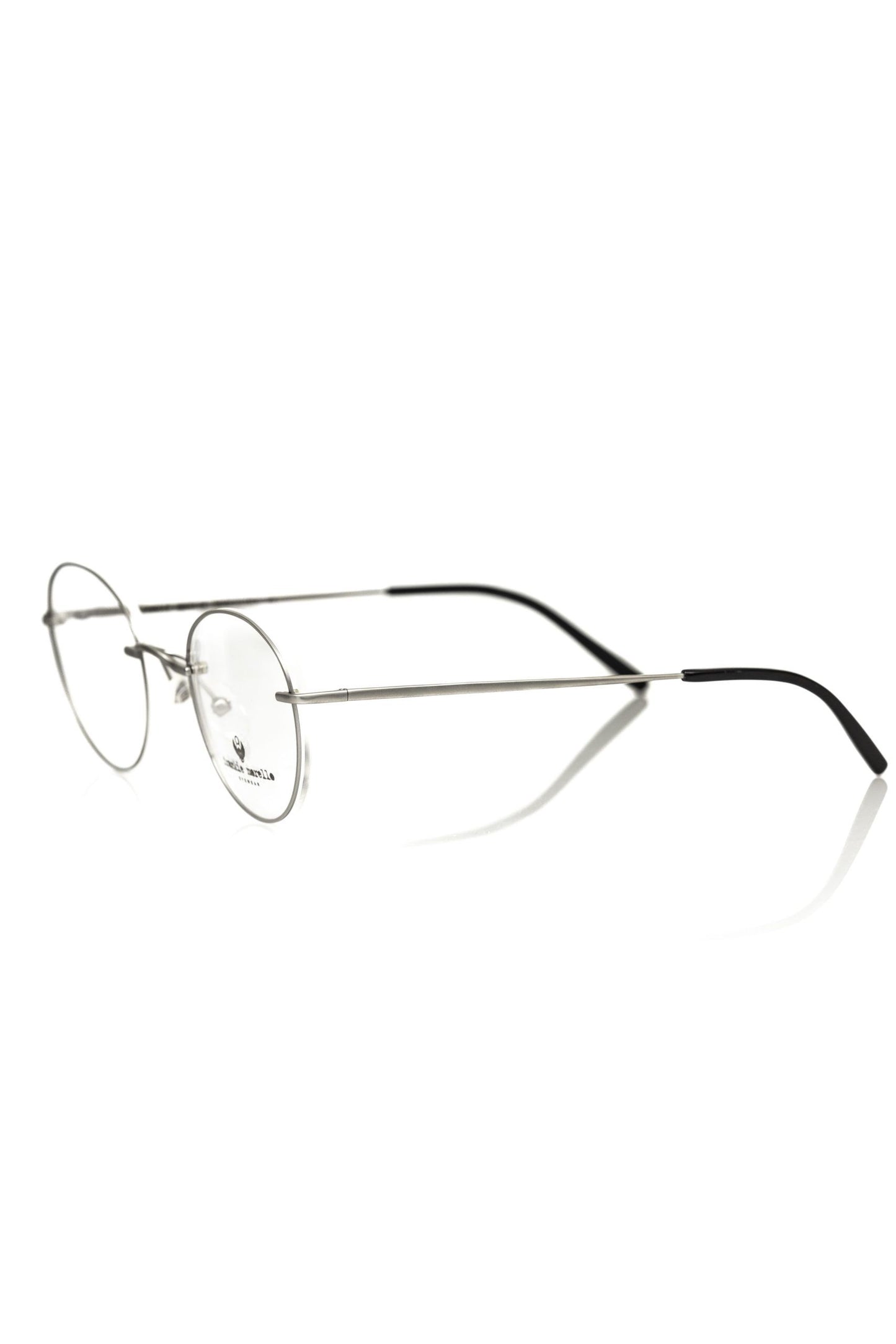 Frankie Morello Silver Metallic Unisex Eyeglass Frame