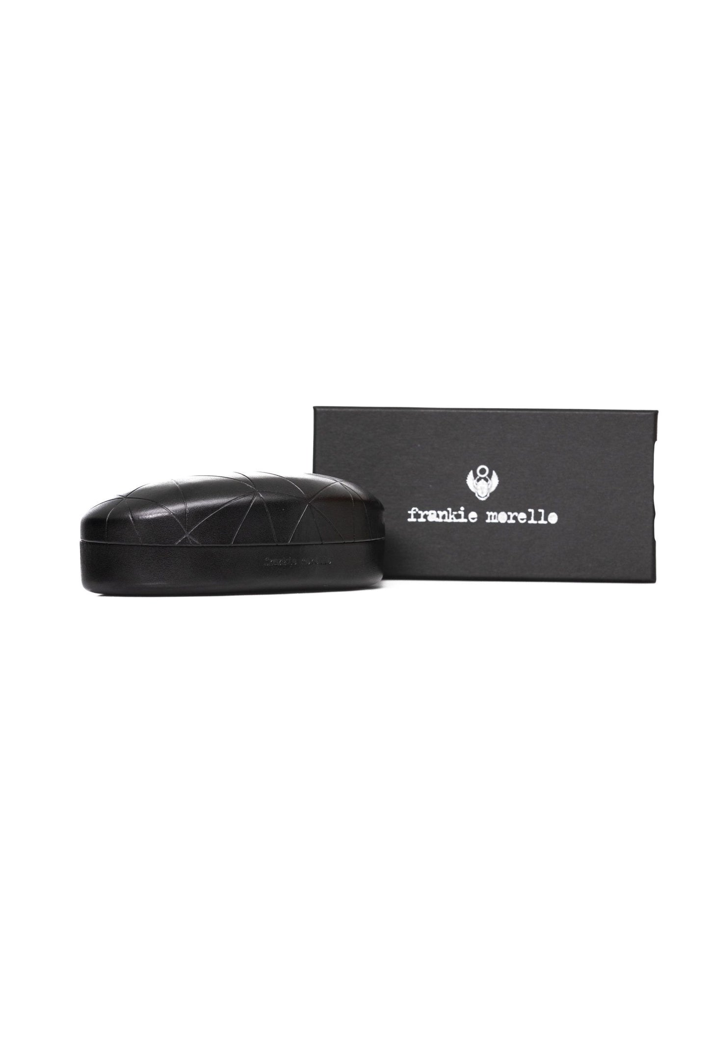 Frankie Morello Gold Metallic Unisex Frame Eyeglasses