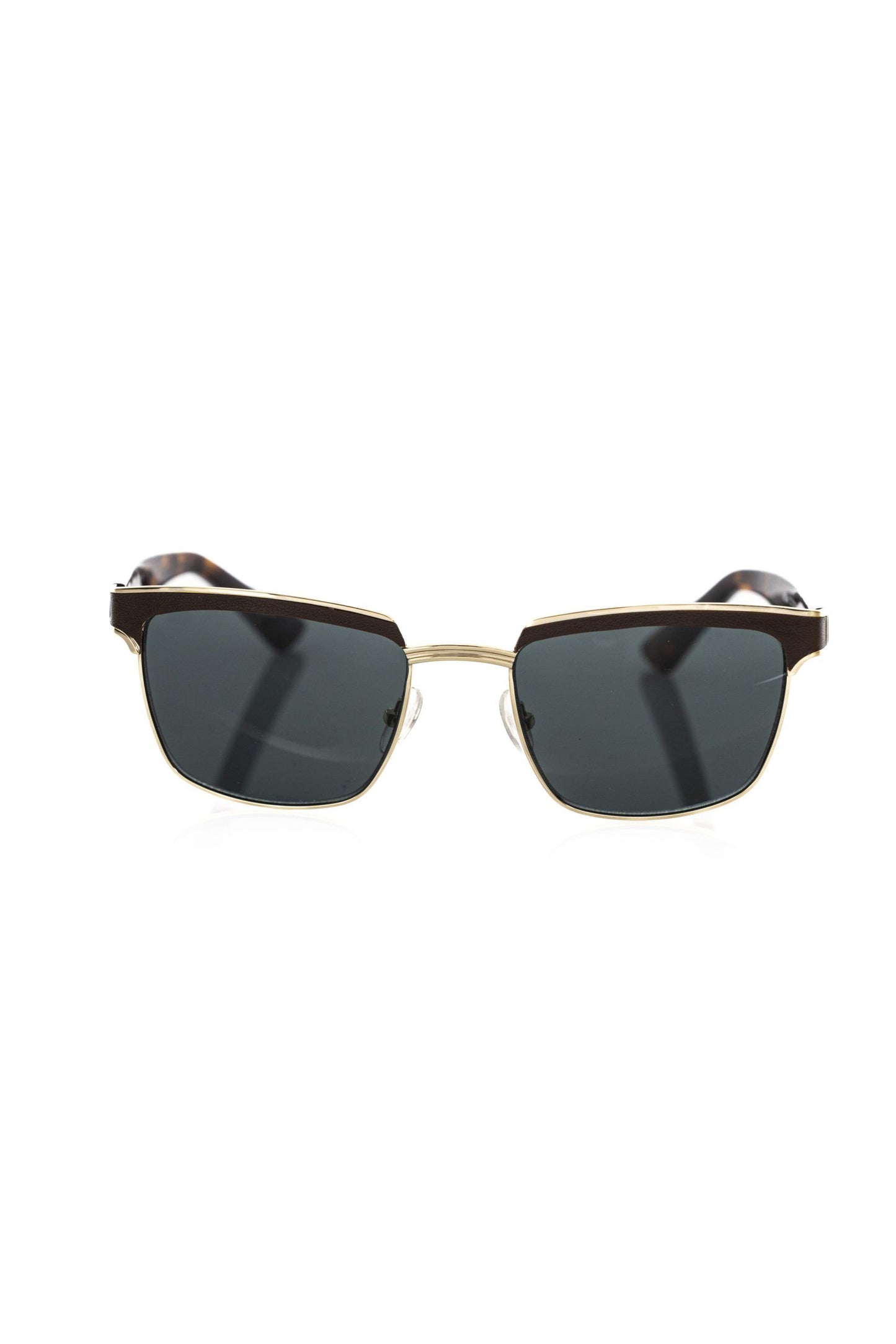 Frankie Morello Brown Metallic Fiber Men's Sunglass