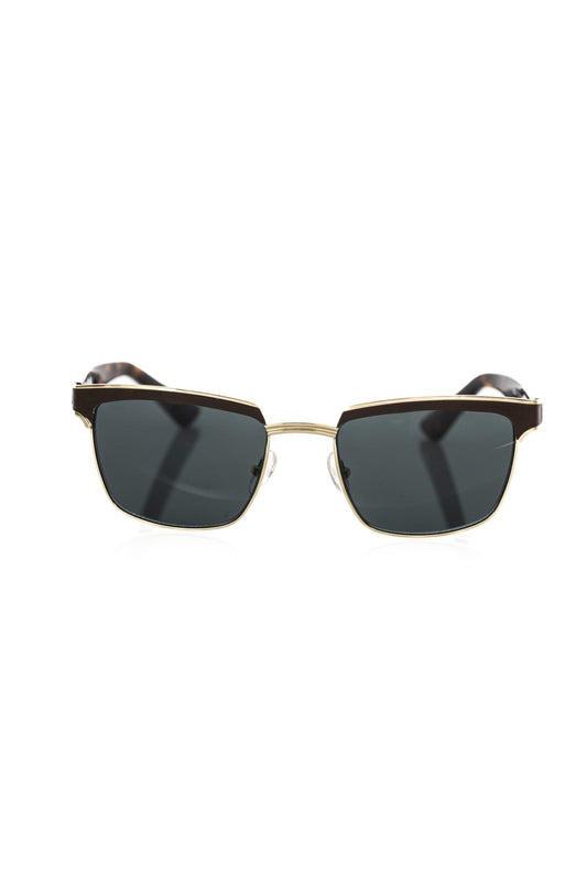 Frankie Morello Brown Metallic Fiber Men's Sunglass