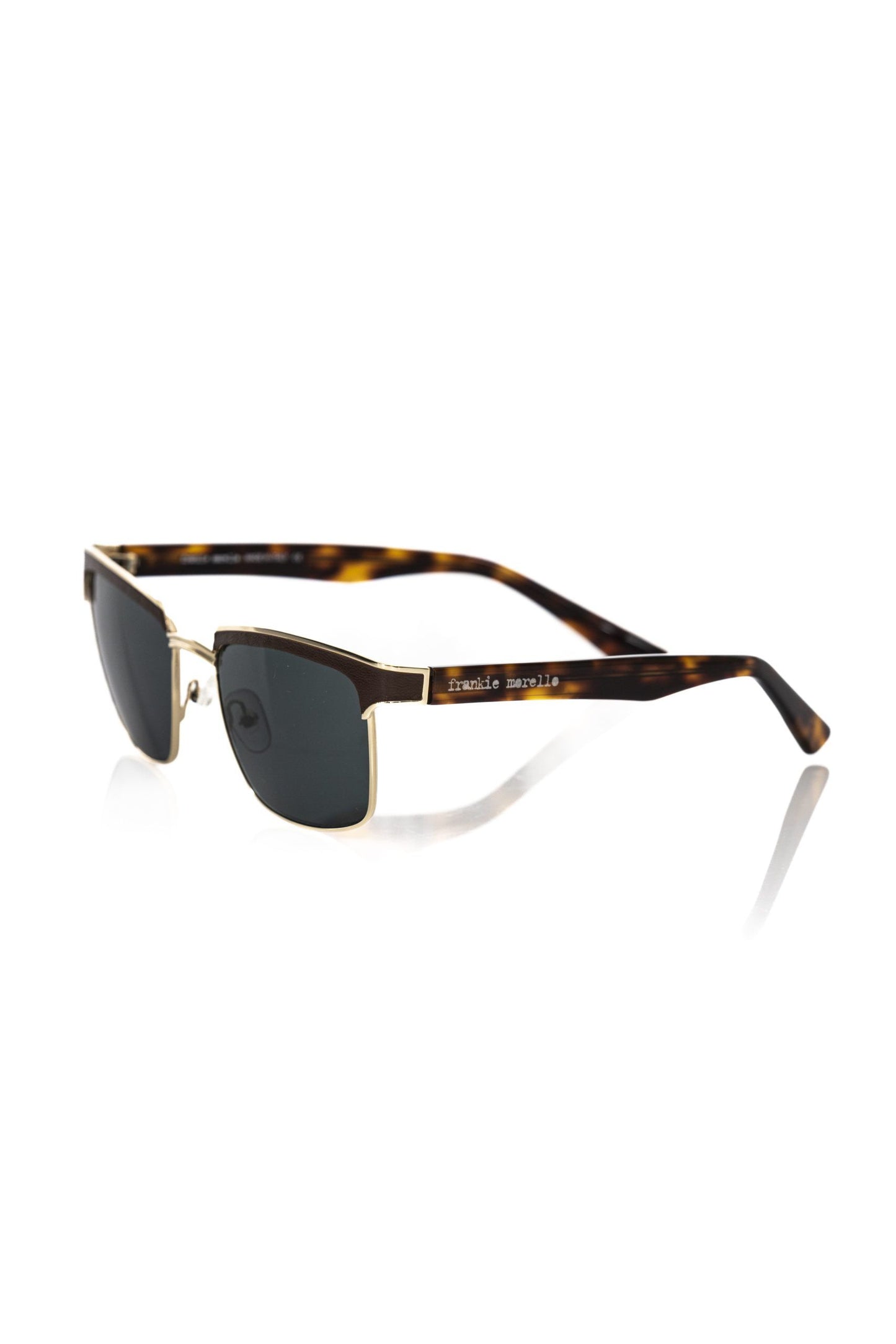 Frankie Morello Brown Metallic Fiber Men's Sunglass