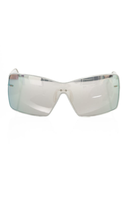 Frankie Morello Silver Metallic Fibre Women Sunglasses