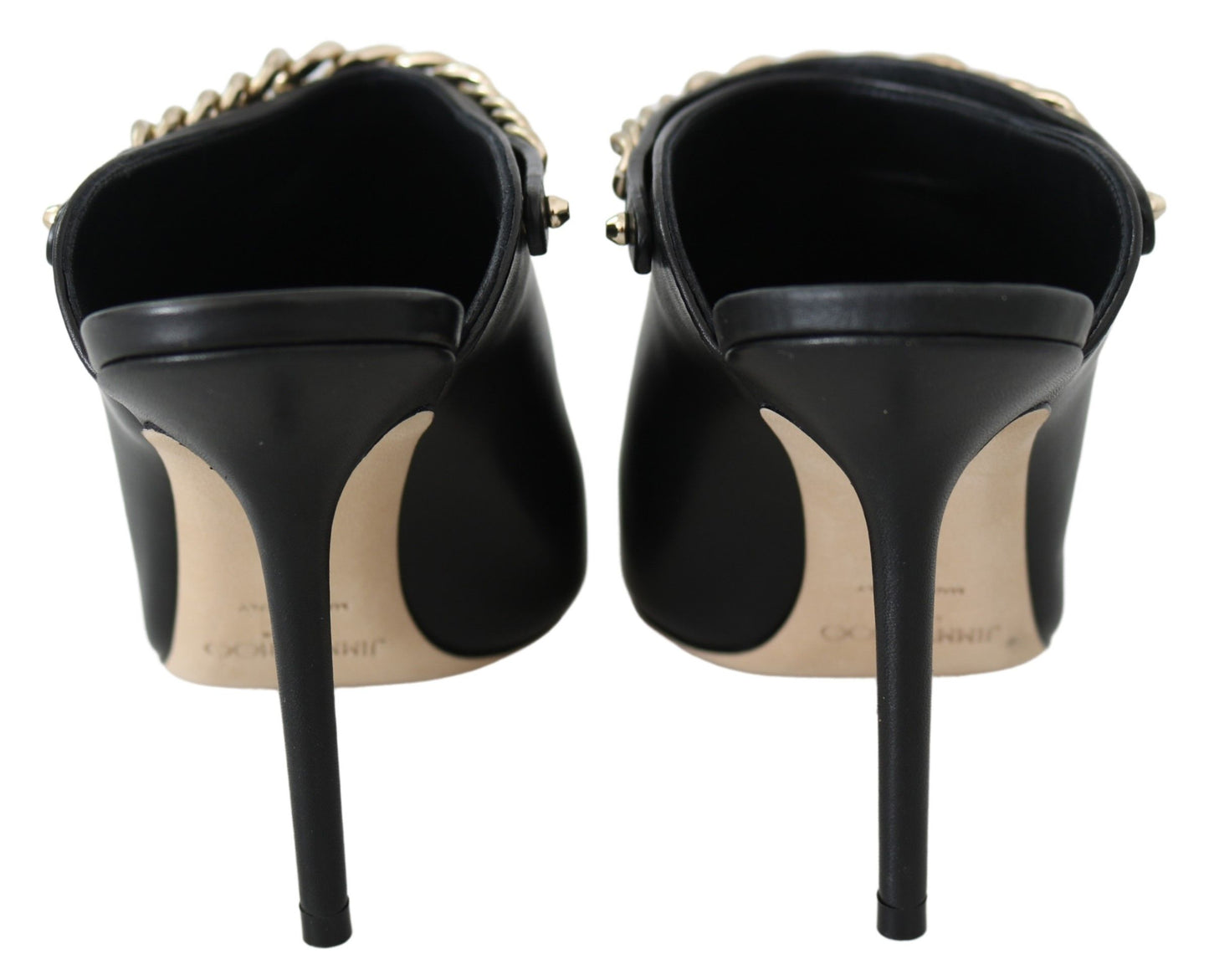 Jimmy Choo Elegante Pumps aus schwarzgoldenem Leder
