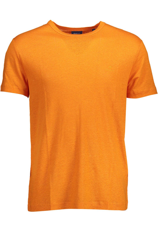 Gant Herren T-Shirt, Leinen, Orange