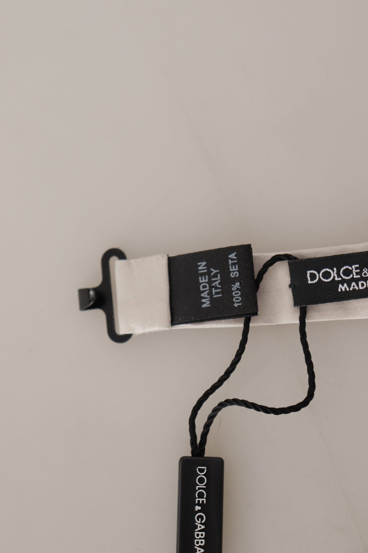 Dolce &amp; Gabbana – Graue, verstellbare Fliege aus 100 % Seide