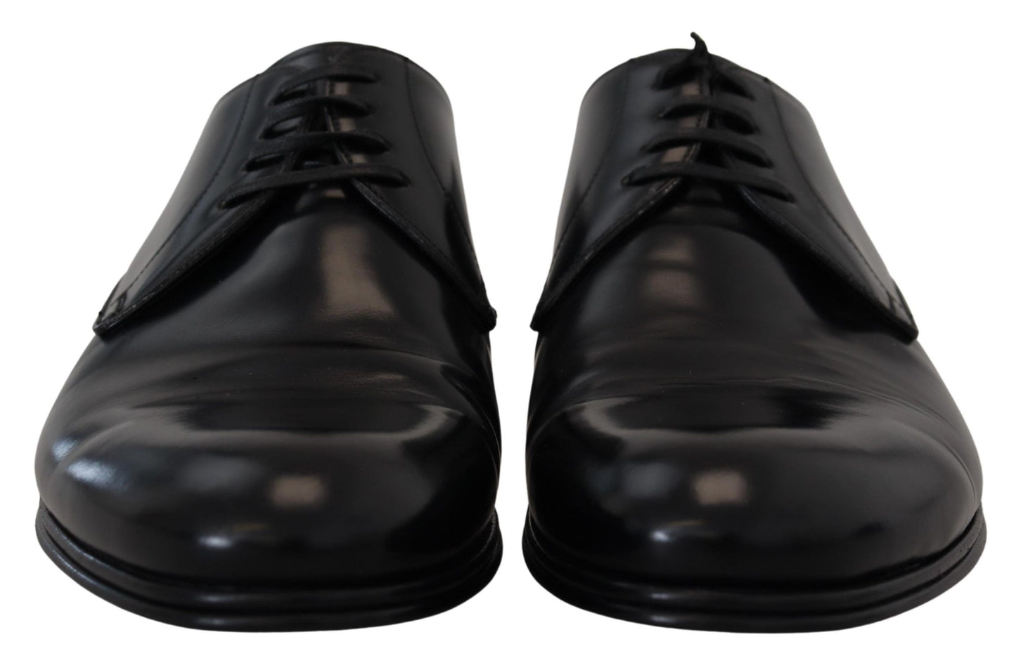 Dolce &amp; Gabbana – Formelle Abendschuhe aus schwarzem Leder