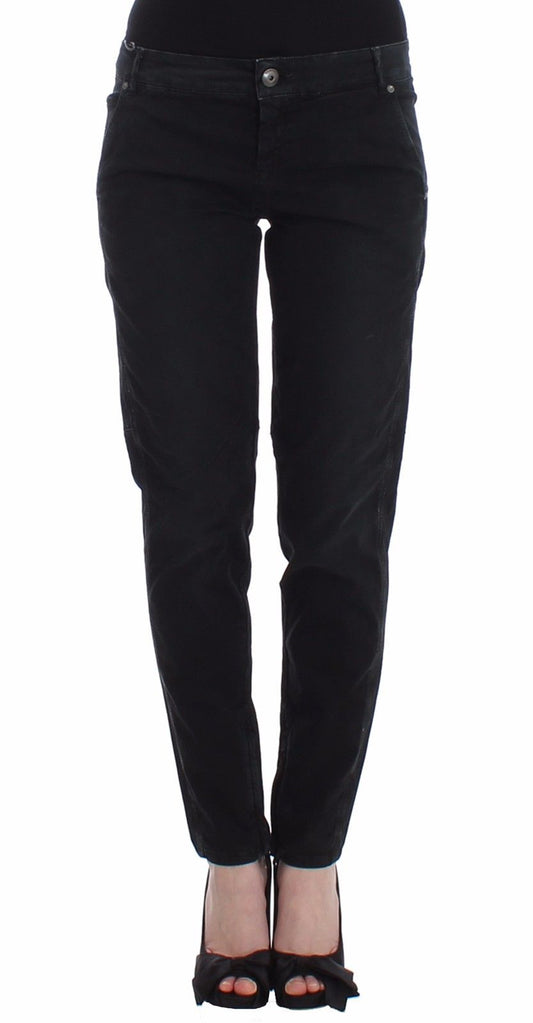 Ermanno Scervino Blaue Slim Jeans Denim Hose Skinny Leg Straight