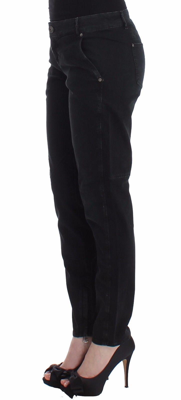 Ermanno Scervino Blaue Slim Jeans Denim Hose Skinny Leg Straight