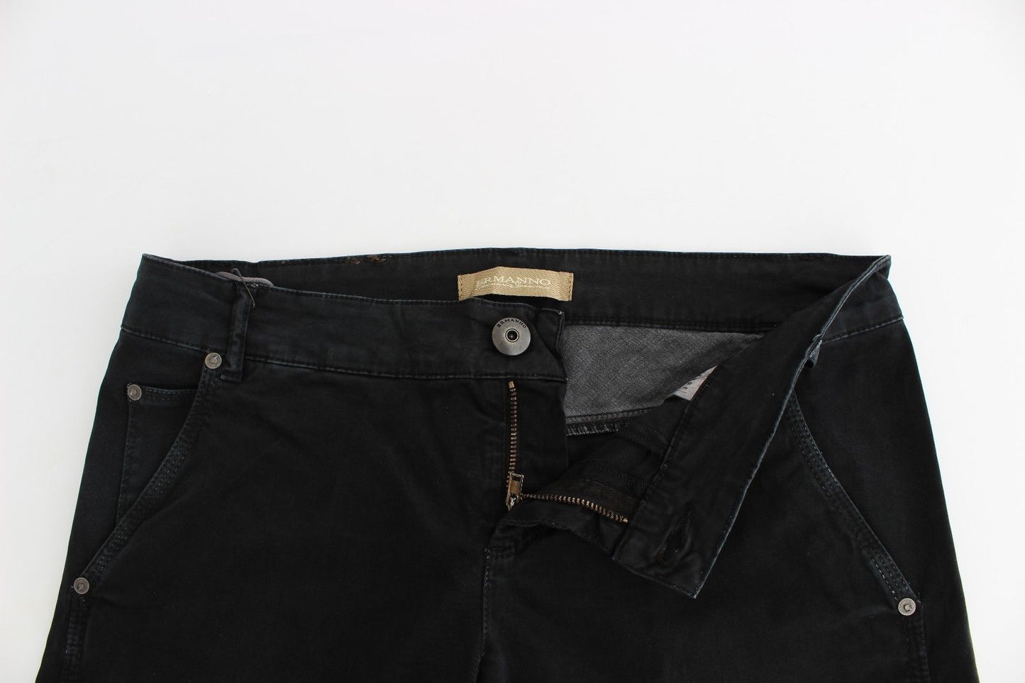 Ermanno Scervino Blaue Slim Jeans Denim Hose Skinny Leg Straight