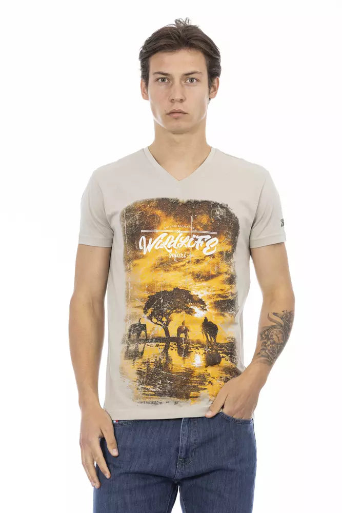 Trussardi Action Beige Baumwolle Herren T-Shirt