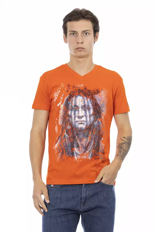 Trussardi Action Orange Baumwoll-Herren-T-Shirt