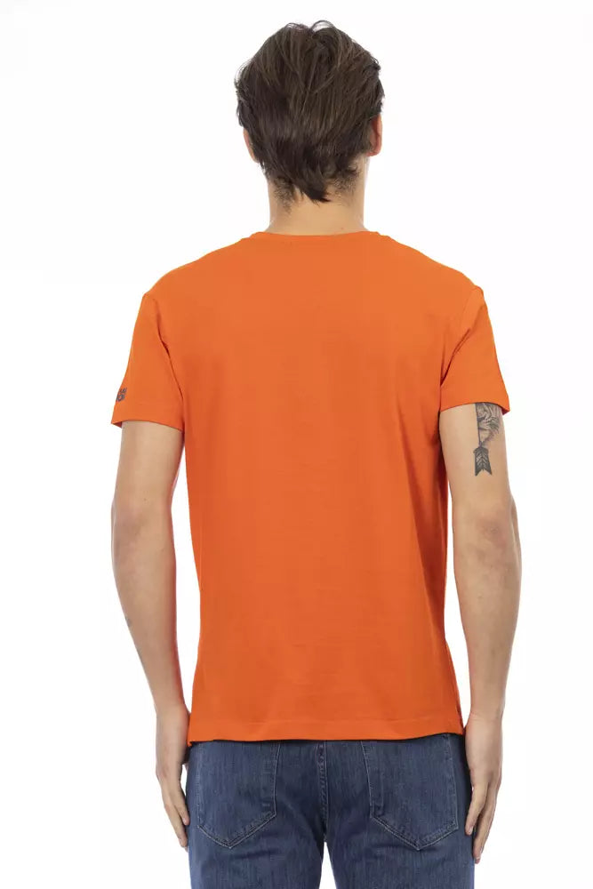 Trussardi Action Orange Baumwoll-Herren-T-Shirt