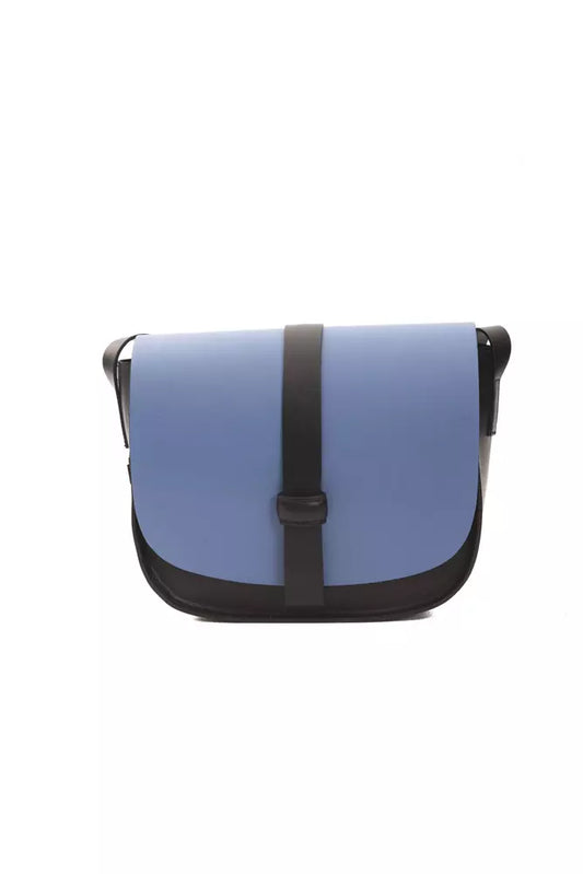 Pompeii Donatella Blaue Leder-Umhängetasche für Damen