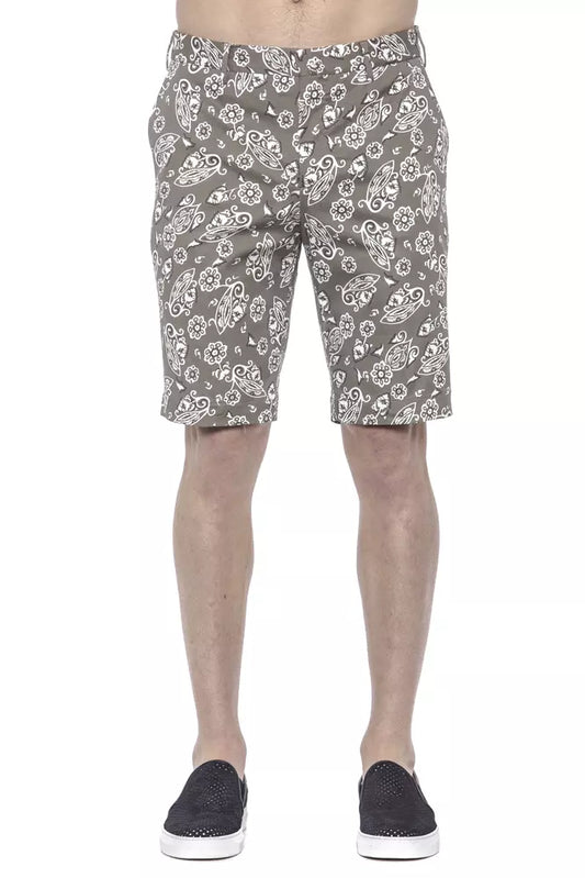 PT Torino Herren-Bermudashorts aus grüner Baumwolle