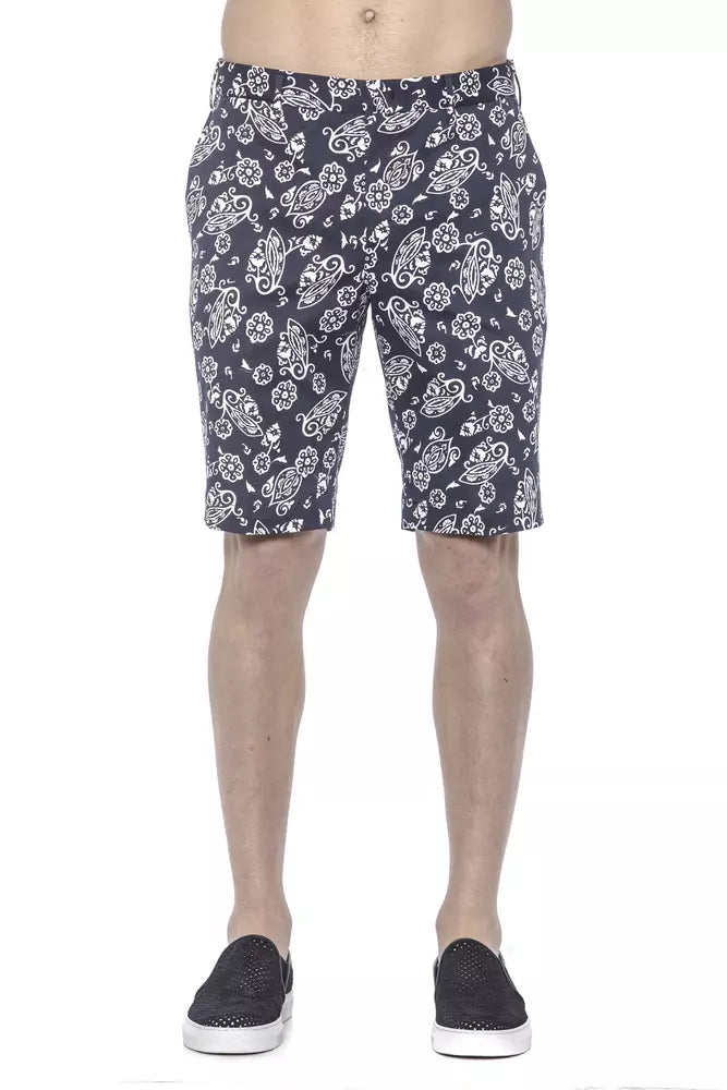 PT Torino Herren-Bermudashorts aus blauer Baumwolle
