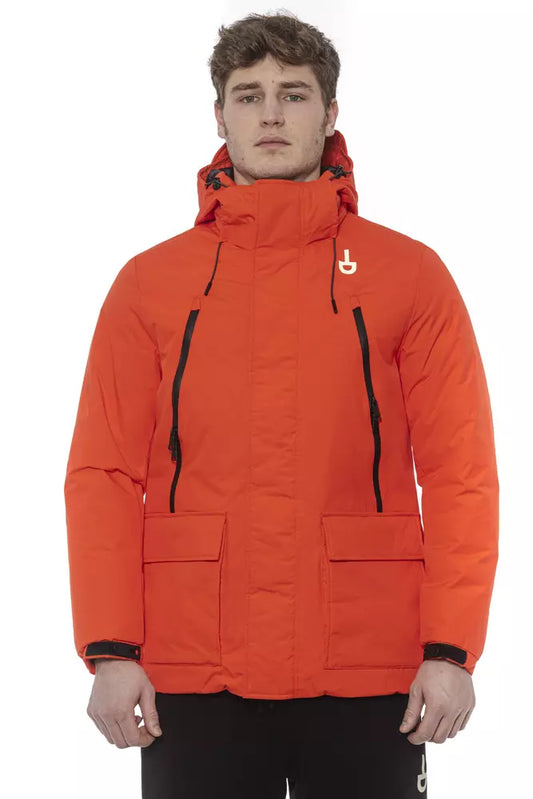 Runde rote Polyester-Herrenjacke