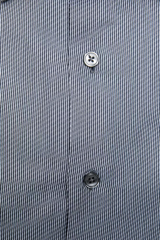 Robert Friedman Herrenhemd aus blauer Baumwolle