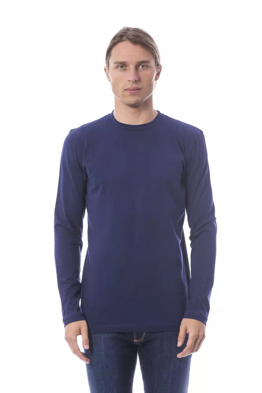 Verri Blaues Herren-T-Shirt aus Baumwolle