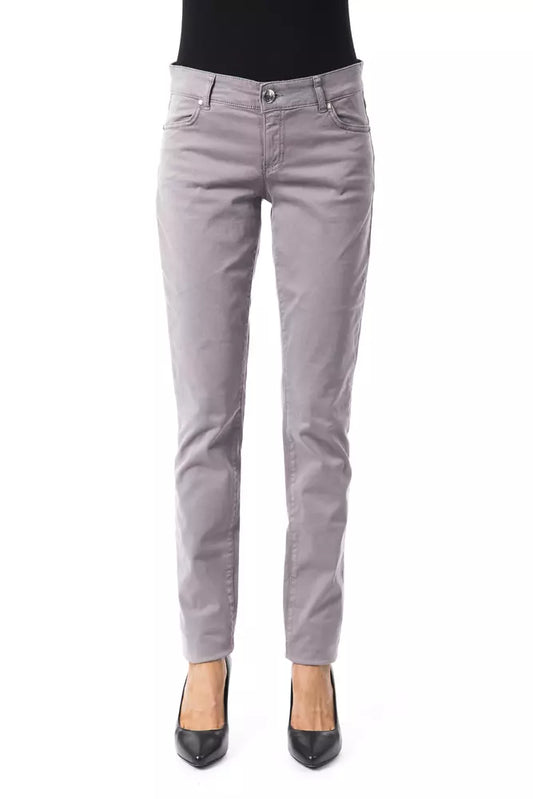 BYBLOS Graue Baumwollhose für Damen