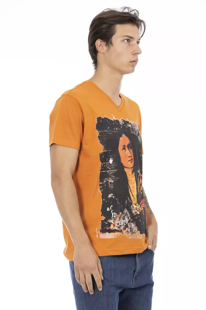 Trussardi Action Orange Baumwolle Herren T-Shirt