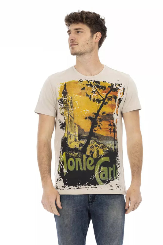 Trussardi Action Beige Baumwolle Herren T-Shirt
