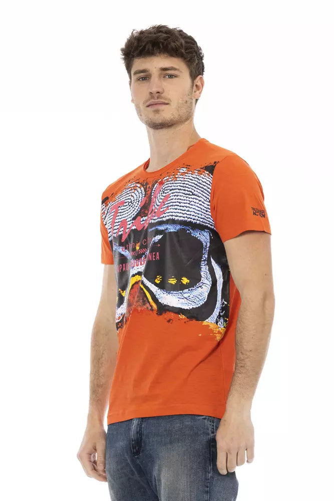 Trussardi Action Orange Baumwolle Herren T-Shirt