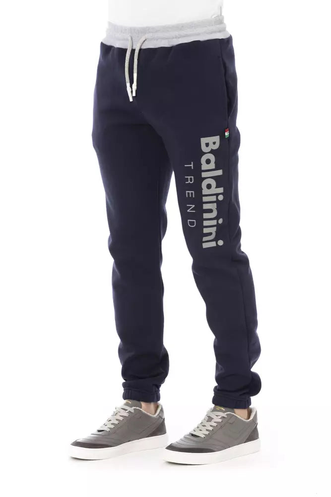 Baldinini Trend Blaue Herren-Sporthose aus Baumwolle