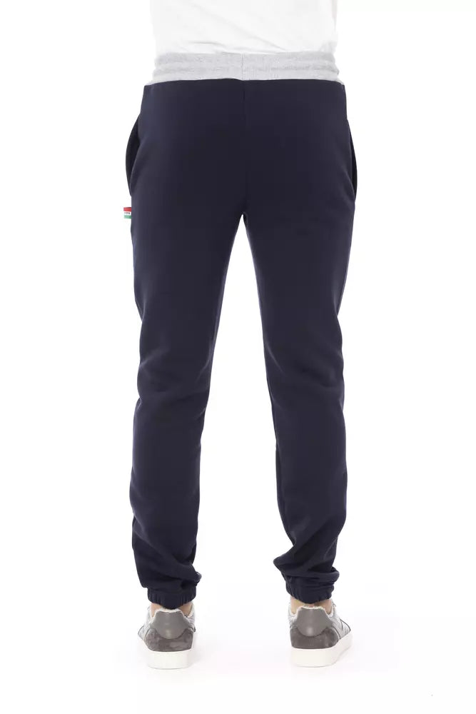 Baldinini Trend Blaue Herren-Sporthose aus Baumwolle