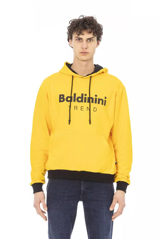 Baldinini Trend Gelber Baumwollpullover für Herren