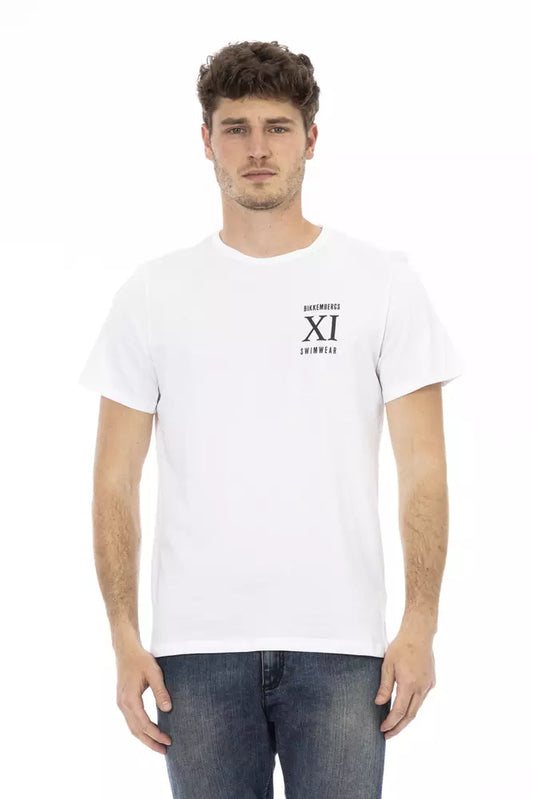 Bikkembergs Weißes Baumwoll-T-Shirt für Herren