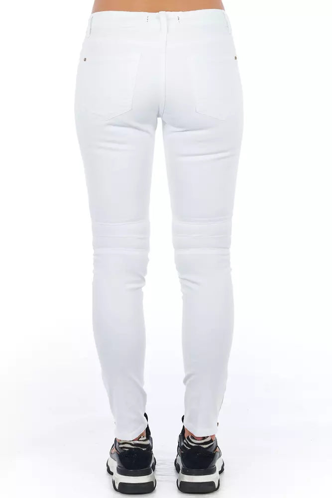 Frankie Morello Weiße Baumwolljeans für Damen